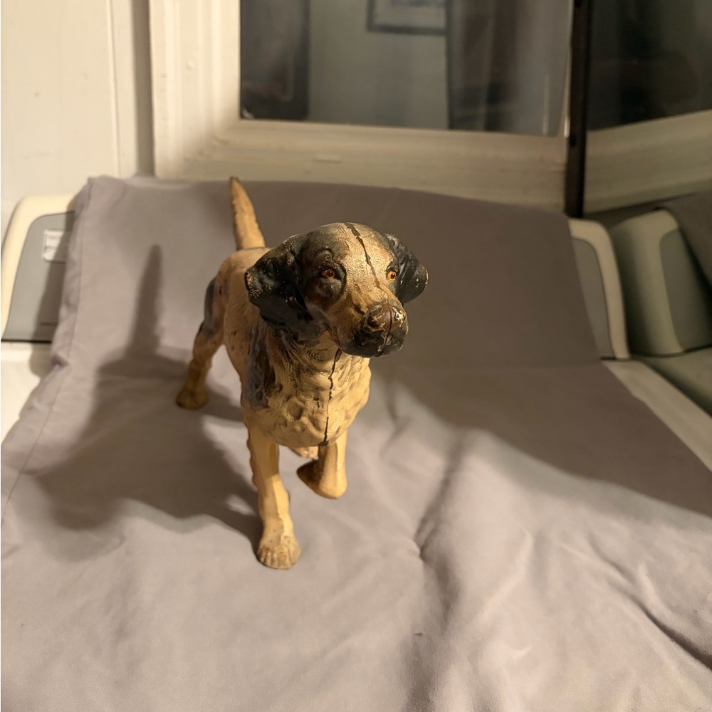 Charming Dog Figurine - Brown and Black